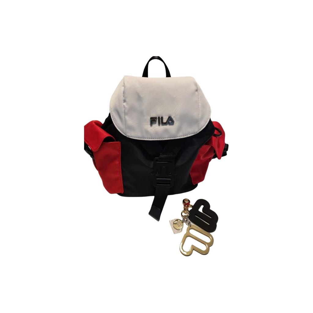 New FILA Polyurethane With Synthetic Leather Backpack Regular Unisex Legend Blue F13W038105F-DB