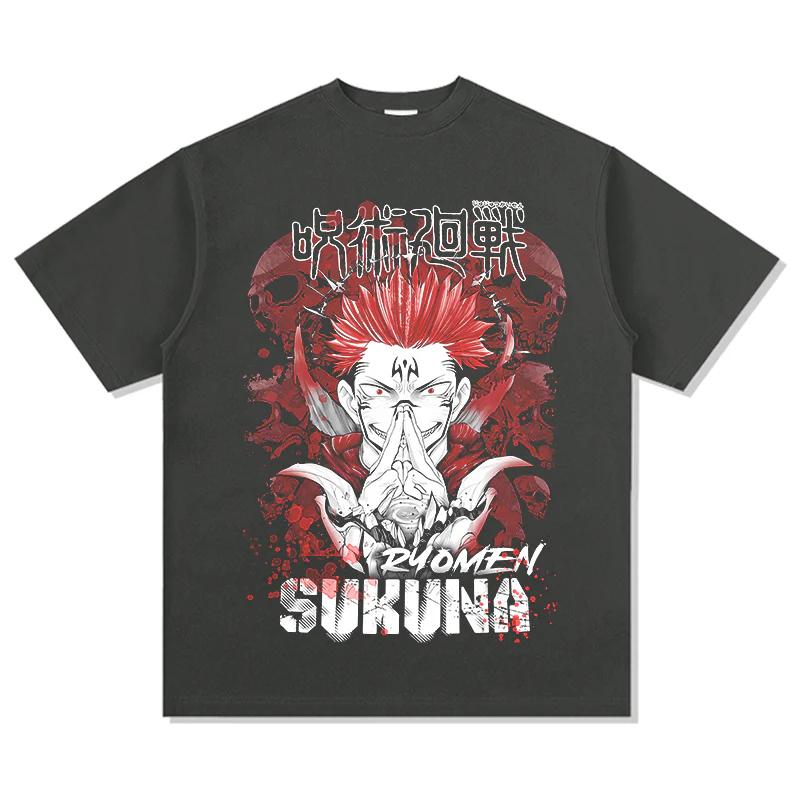 

Jujutsu Kaisen Japanese Anime Pure Cotton Tshirt Summer Unisex and Women Anime Enthusiasts Casual Sports Fashion Streetwear Shirt 4XL
