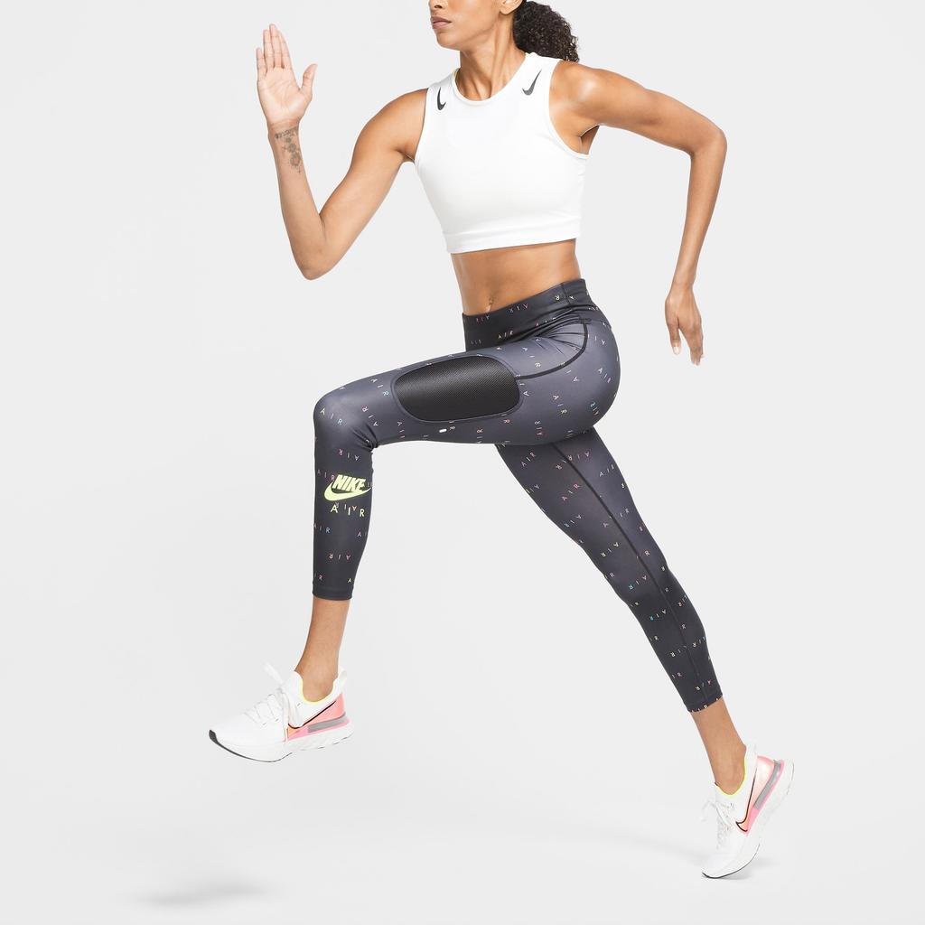 Nike Air 7/8 Running Tight Shark Fitness Pants Women Bottoms Black CU3096-010