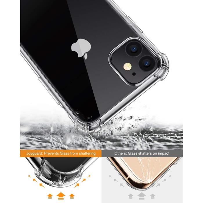 iPhone 11 Case - Jenuos - TPU Silicone Gel Cover - Transparent - Flexible - Shockproof