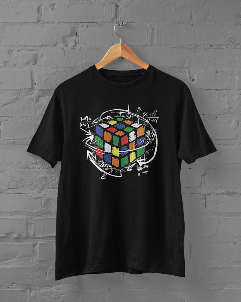 Magic Cube - Herren T-Shirt - Zauberwürfel Comic Funny  Sci-Fi Scienc Würfel