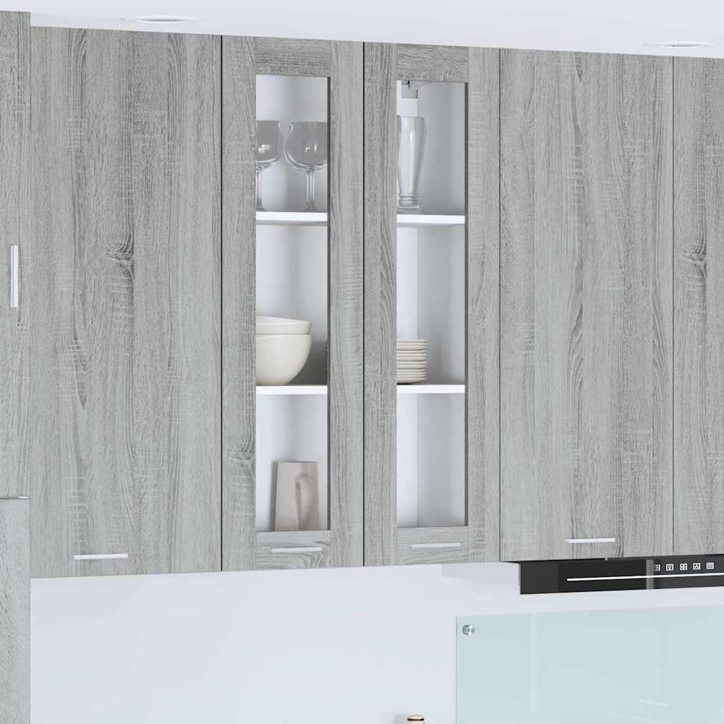 Hanging Cabinet Grey Sonoma 60 X 31 X 100 Cm Particleboard