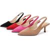 Scarpe Singole da Donna con Tacco Alto Sottile, Scarpe con Cinturino Dolce da Ufficio, Scarpe da Sera per Club, Festa, Pub, Banchetto di Matrimonio, Riunione, Scarpe a Punta da Donna 35-46