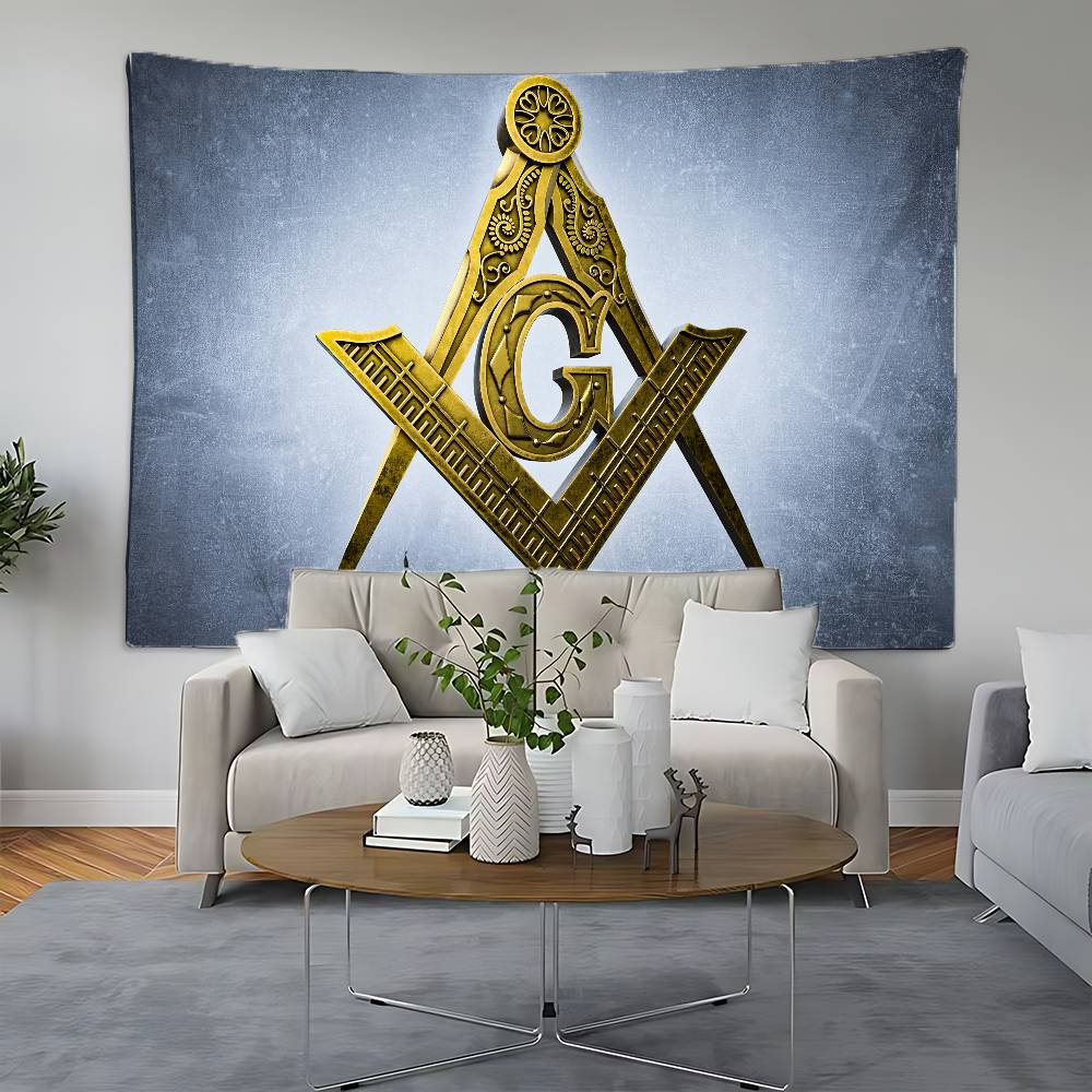 Ring Freemasonry Illuminati Masonic Tapestry Customizable Tapestries Of Various Styleswall Hangings Celebrity wall Hangings