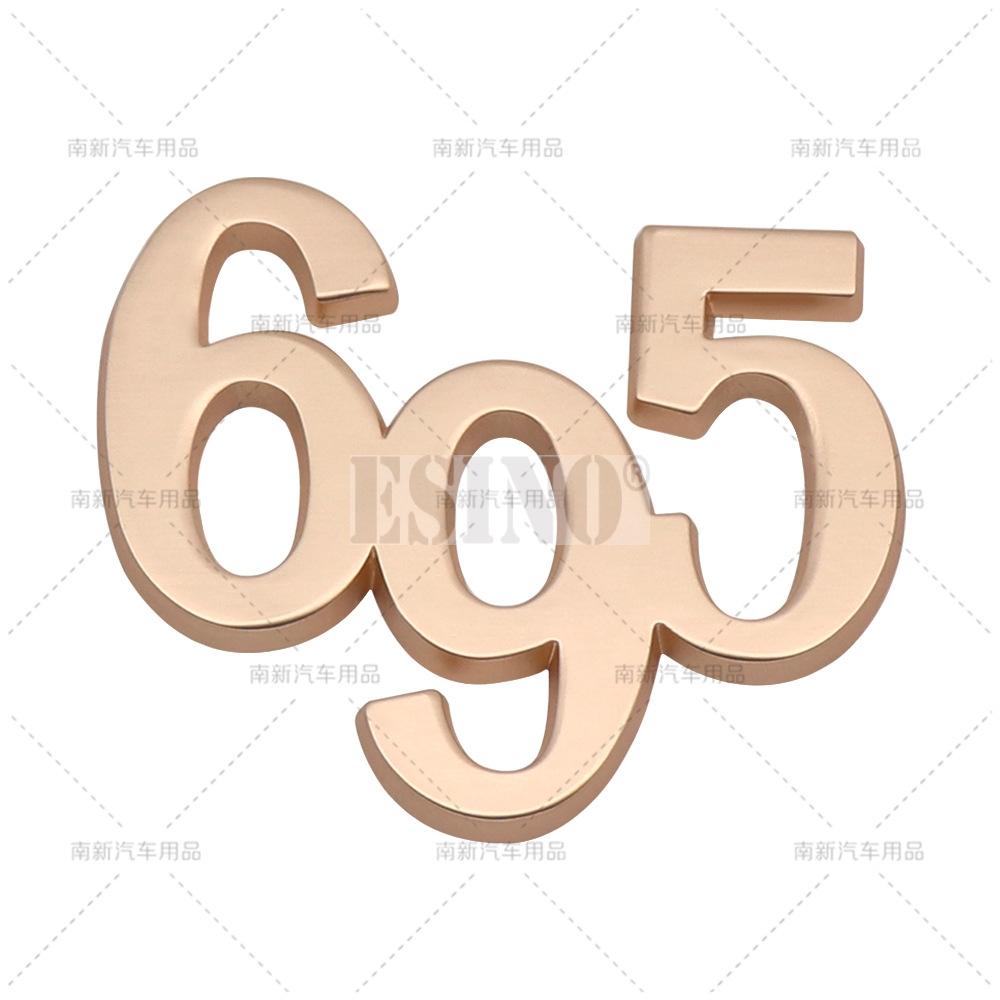

1Pc Car Styling 595 695 3D Car Body Fender Rear Trunk Adhesive Metal Zinc Alloy Badges Emblems Decals for Abarth 595 695