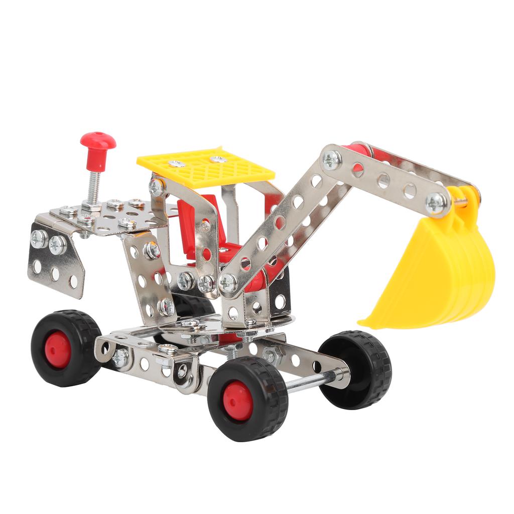DIY Assembling Building Blocks Metal Engineering Car Children Educational Toy Model865