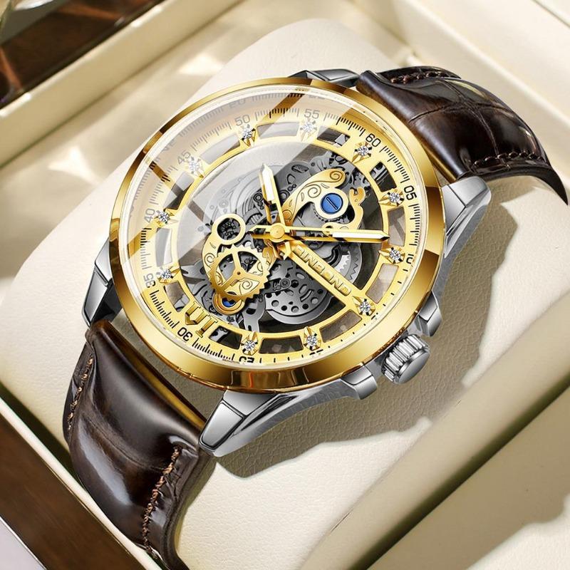 New Binbang Men s Quartz Watch Men s Firm Daily Trend Watch Non-Mechanical