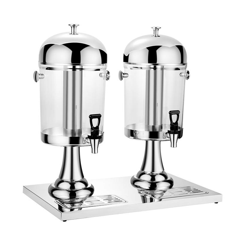 Western Style Stainless Steel Juice Dispenser – Single, Double, or Triple Head Self-Service Cold Beverage Machine