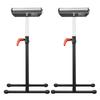 2 PCs Woodworking Roller Stands Max Load 135 lb Adjustable 26.8-42.5 in
