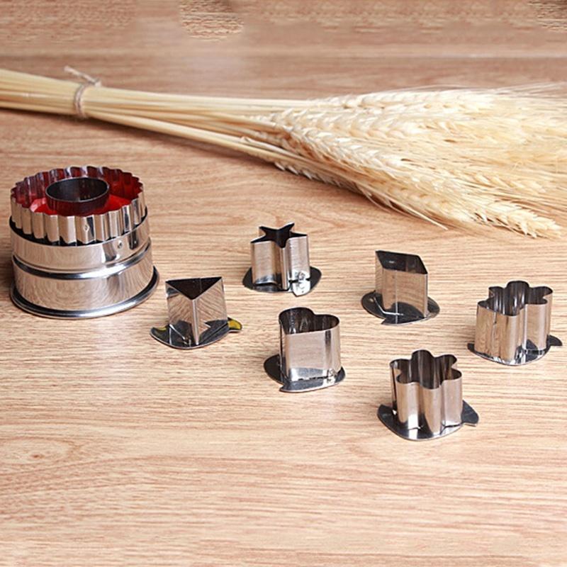 

7 шт. DIY кулинария торт печенье резак для теста фрукты овощи слайсер формы для выпечки кулинария инструменты резак формы для выпечки