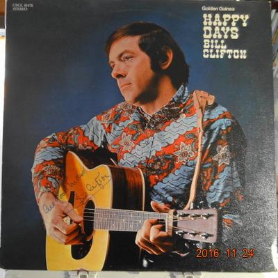LP Record BILL CLIFTON - Happy Days  GSGL10476 Pye Golden Guin 1971 UK Folk Used