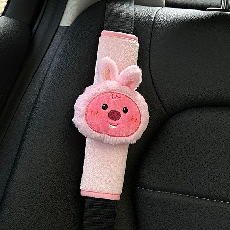 Artcat Fancy Girls  Cute Car Seat Belt Rabbit Ear Beaver Shoulder Pad - Single