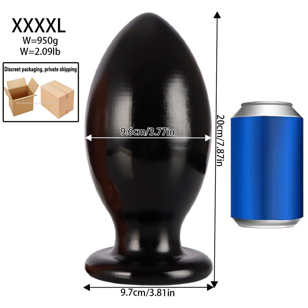 7 Size Buttplugs Anal Beads Balls Cunt Plug Dilatador Anal Plug Sex Toys Small And Big 9.5cm Huge Anal Plug Toys For Women Men