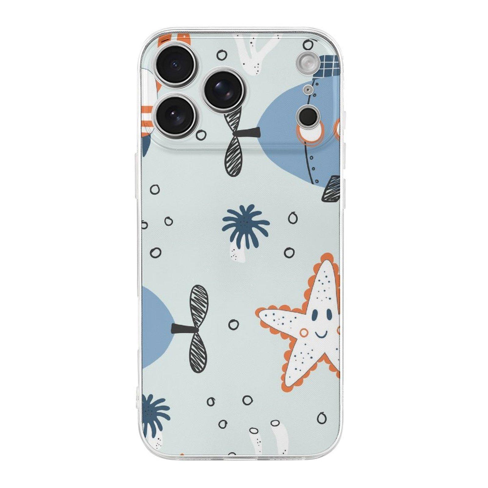 

1 Pack For Iphone 17/17Air/17Pro/17ProMax Tpu Phone Case Shock Resistant Anti Scratch Lightweight Slim Protective Shell With Soft Border IPHONE-17ProMax білий