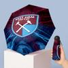 Ombrello Pieghevole Compatto West Ham United Modello Calcio Stampato Mini 5 Pieghe 8 Stecche Antivento Impermeabile Leggero Portatile