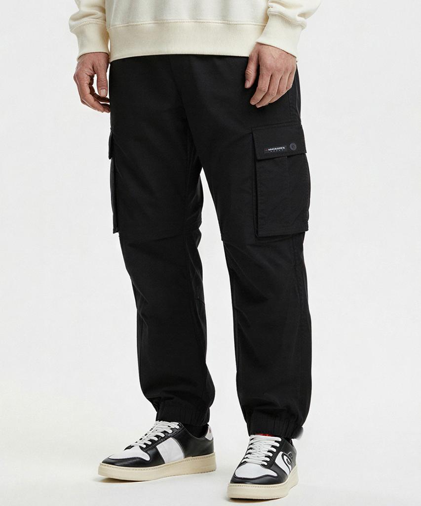 LENGAGEMENT Classic Fit Ripstop Cargo Pants [Black]