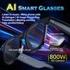 2026 Neue Smarte Brille 4K HD Objekterkennung Foto Video Anti-Shake 800 MP Kamera KI Konversationsübersetzung Smarte Sonnenbrille IP67 Wasserdicht Unisex
