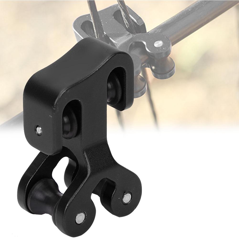 Aluminum Alloy Archery Cable Slide Bow String Roller Glide Block Separator black