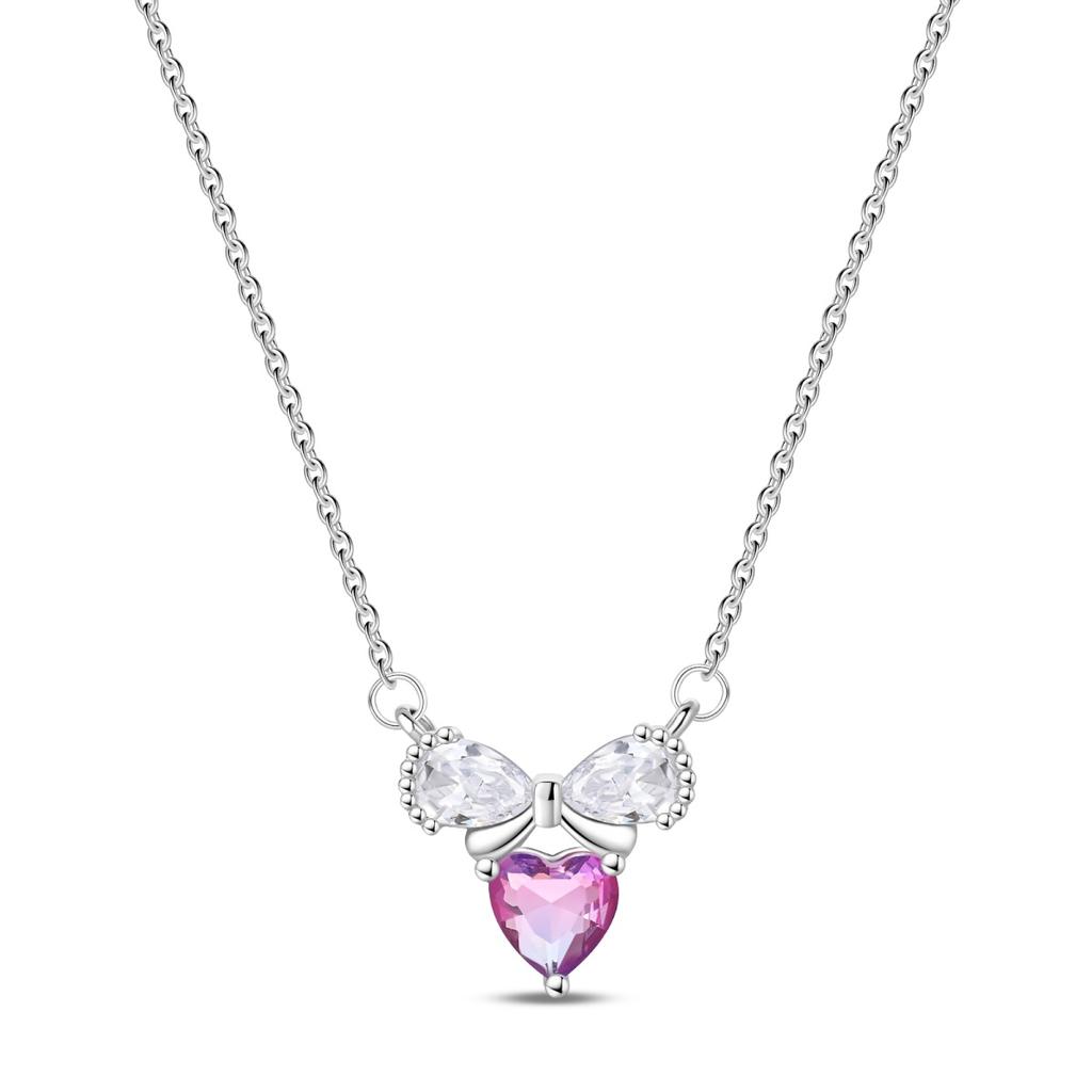 Sparkling New copper Shining Stars Infinity Knot Collier Embracing Halo Necklaces Elegant Birthday Gifts Ideal For Ladies