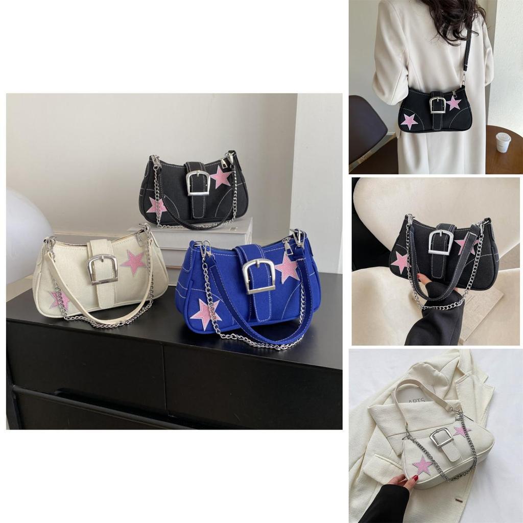 Fashionable Canvas Street Style One Shoulder Bag 2023 Winter New Fashion Casual Crossbody Bag