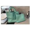 New Internet Celebrity Bag Hand-woven Tote Mother Bag Business Commuter PU Large Capacity Handbag