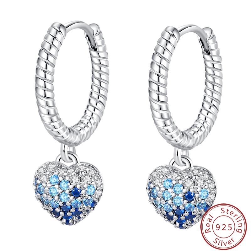 Damen Romantische 925 Silber Schneeflocke Stern Funkelnde Zirkonia Weihnachten Winter Ohrringe Passend für Hochzeitsfeier Exquisiter Schmuck