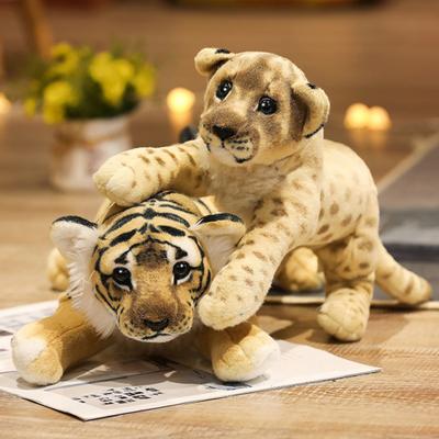 Decorative Stuffed Toy Furry Wear-resistant Multifunctional Stuffed Tiger Lion Plush Toy