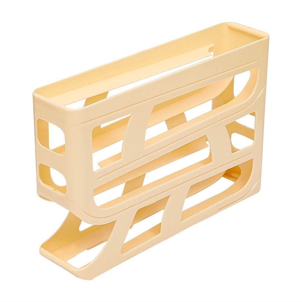 Slide-type Automatic Scrolling Egg Rack 4 Tier Egg Dispenser  Kitchen Dedicated