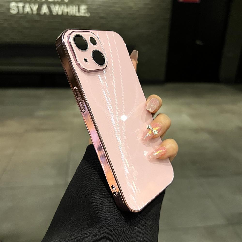 For IPhone15promax Phone Case for Apple 14 Dazzling Diamond Pattern 13 Electroplated Precision Hole 12 with Lens Film
