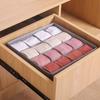 7/24 Grid Separated Compartment Sock Underwear Organizer Non-Woven Fabric Drawer Divider for Wardrobe Bedroom Home Storage