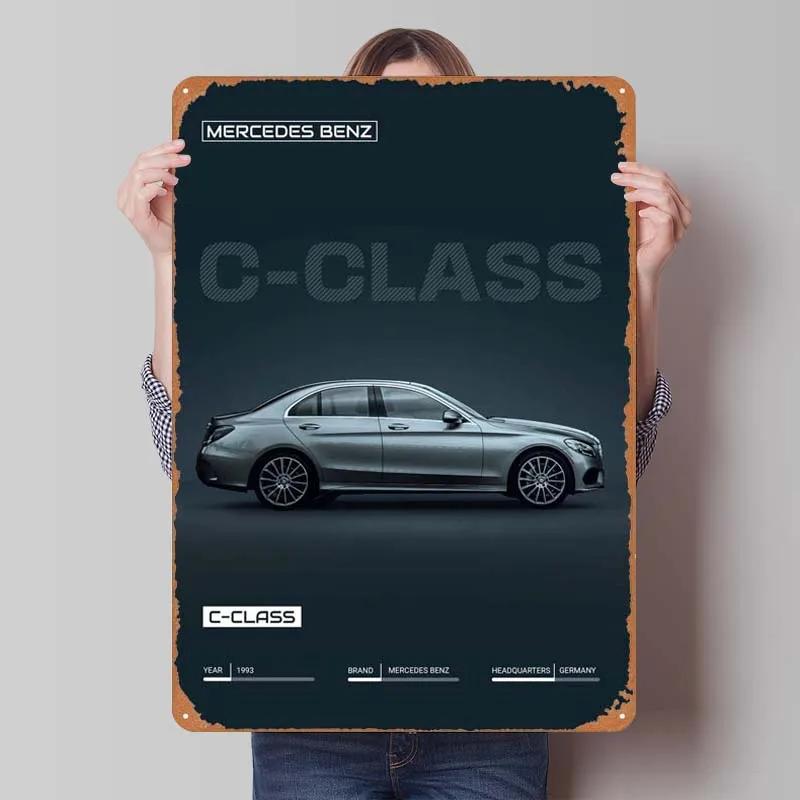 Sign Cars Poster Home Decoration Living Room Retro Metal Tin Sign Plaque for Garage Wall Art Decoration Interior