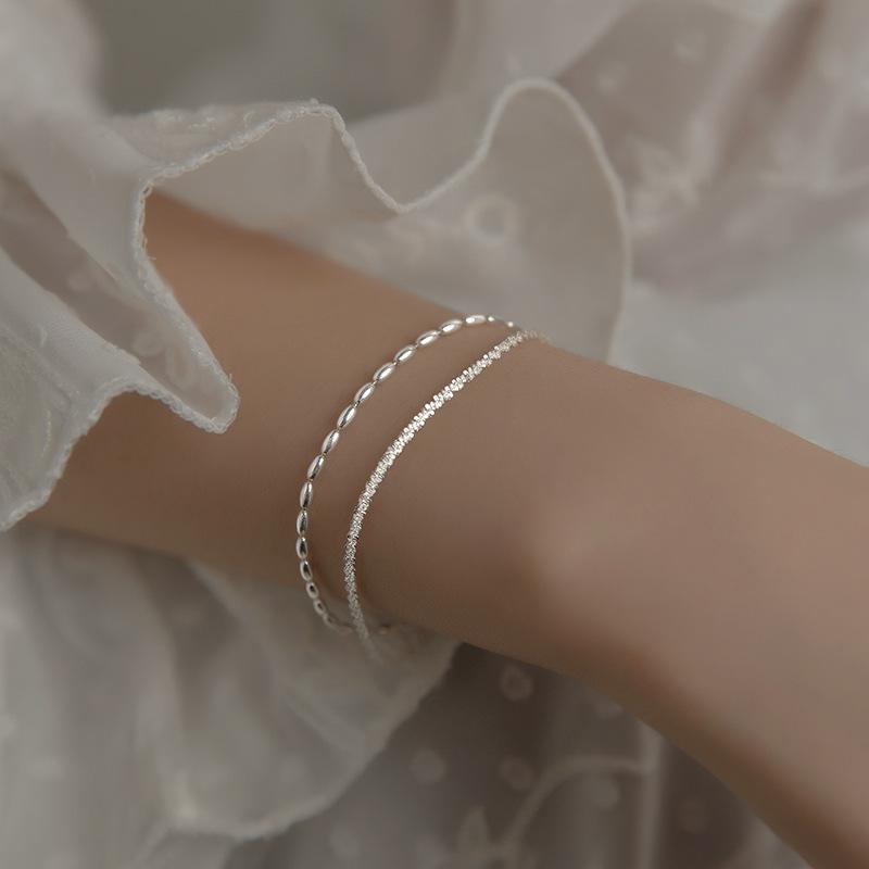 New Trend Small Round Pearl Bracelets Exquisite Pink Opal Heart Adjustable Bracelets for Women Jewelry Birthday Gifts