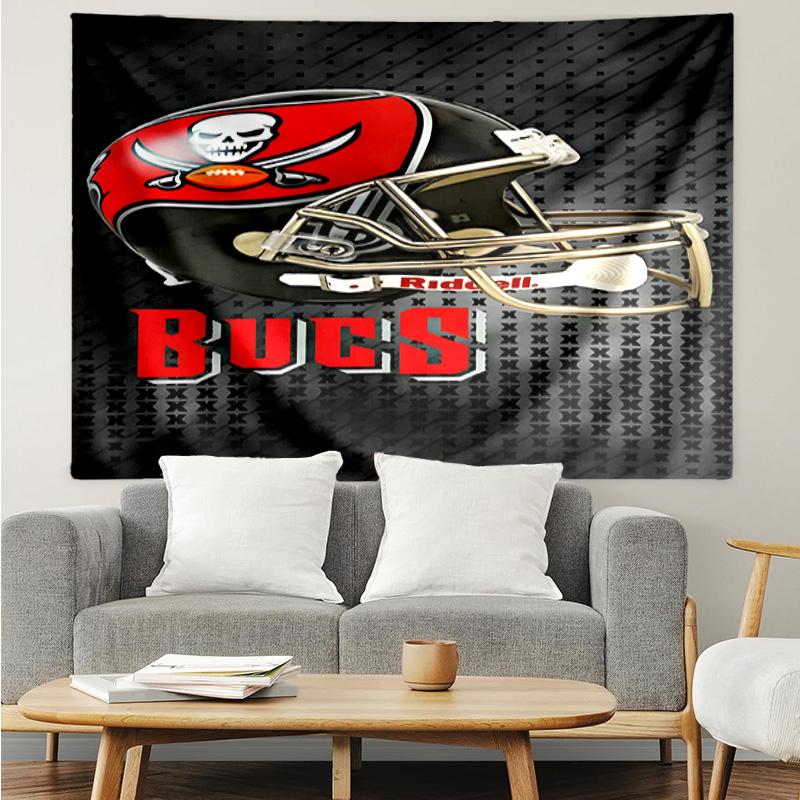 Buccaneers Team Spirit Tapestry Accessories Playroom Tapestry, for Bedroom,Livingroom, dormitory Room Wall Decor Fan Birthday Gifts