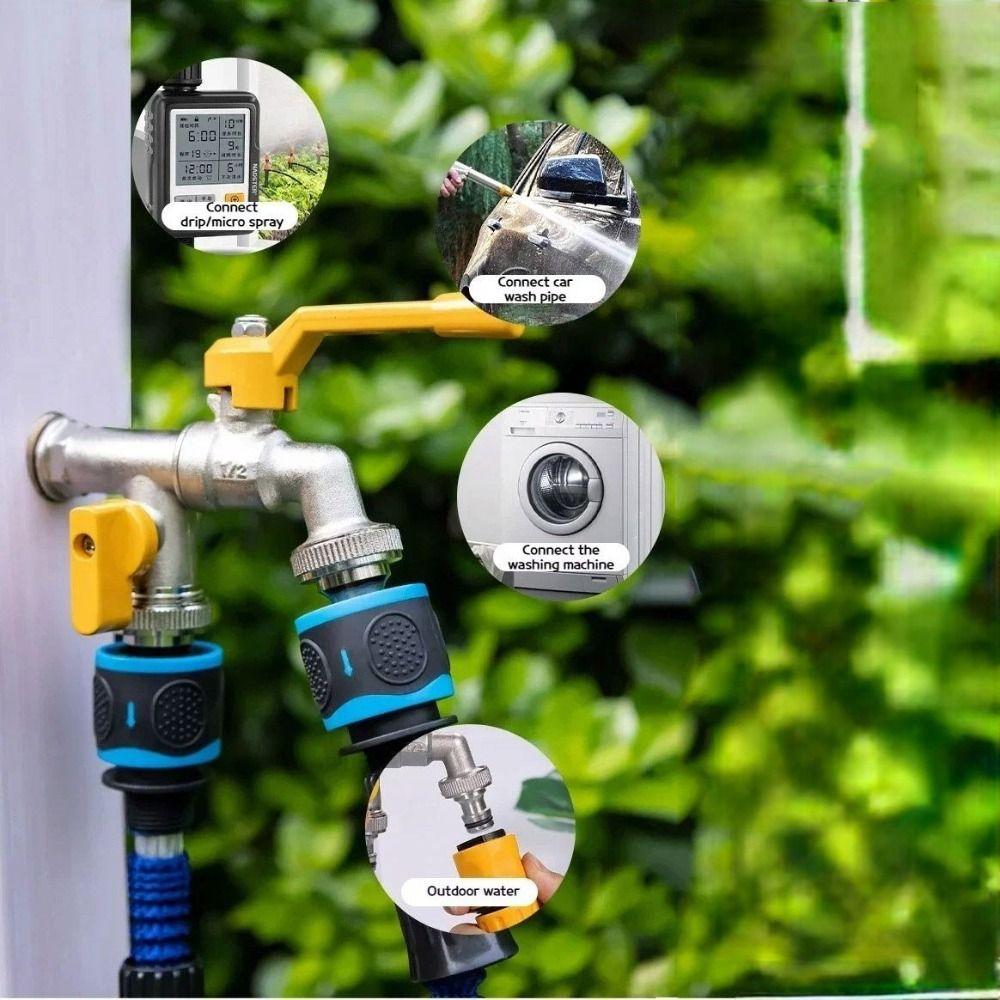 Ball Valve IBC Water Tank Connector 2-Way Irrigation Brass Tap Joint  Cold Climates