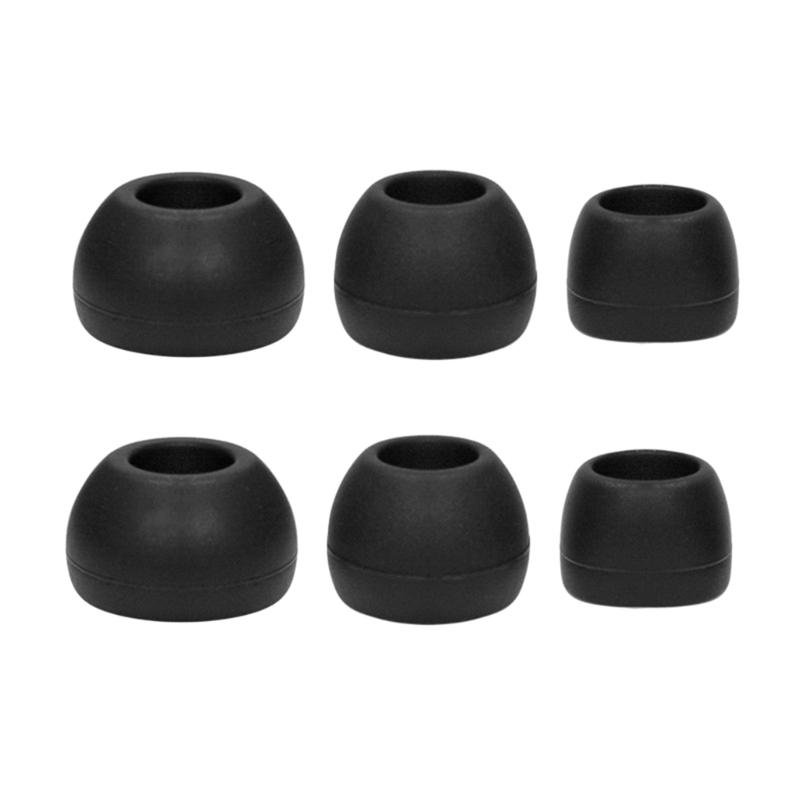 

1Set Replacement Ear Tips For IE80s CX275s In Ear Headphones Earbuds Soft Silicone Washable Reusable чёрный