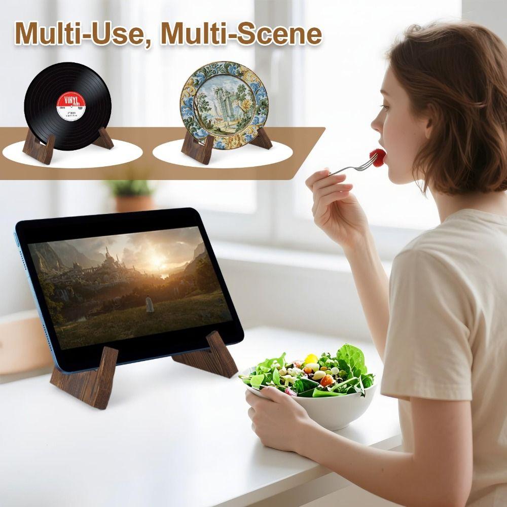 Nuovo Supporto in Legno per Libri di Cucina Regolabile Multifunzionale Porta Ricettario Risparmio di Spazio Supporto per Libri di Cucina per Cucina Domestica