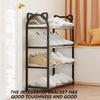 Simple Shoe Rack 4-layer Practical Shoe Cabinet Home Shoe Storage Rack Space-saving Removable Cat Galvanized Tube Shoe Rack