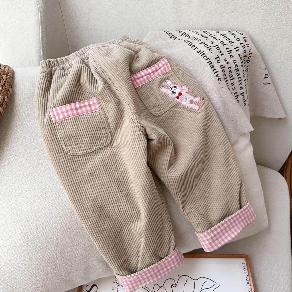 2025 Winter Corduroy Plush Pants for Toddlers: Thick, Warm, and Casual