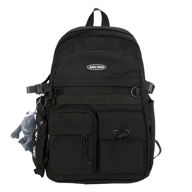 Schoolbag Korean version fashion trend new backpack men and women large capacity outdoor leisure travel backpack computer schoolbag