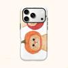 Elegant Watercolor Fruity Orange Pumpkin Cat Graphic Art Film Aesthetic Protective Shockproof Bumper Case Cover For iPhone 14 15 16 Pro Max Plus