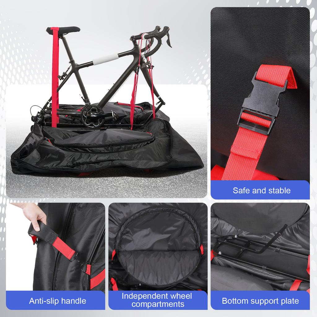 1680D Oxford-Stoff Fahrrad Transport Aufbewahrungstasche Fahrrad Transporttasche für Mountainbike Rennrad E-Bike