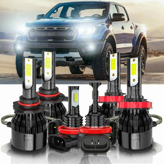 LED Scheinwerfer Kombi-Set: H11, H8, H9005, 9006, H4, H7, H13, 9007, 880, 881