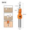 Set of Countersink Drill for Drill Woodworking Includes Hex Wrench 5-Piece 2.8-4mm Bits, Chamfering, Woodworking, Drilling, Self-Taping Bits, Tools,