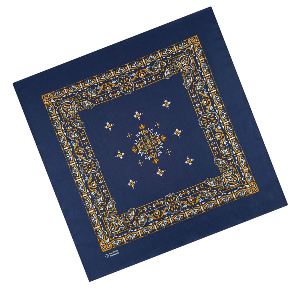 Unisex Party Cowboy Bandannas Fashion Neck Scarf Square Kerchief Hiphop Headwrap Breathable Dance Headwrap