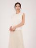 Acud Linen Round Neck Sleeveless Knit _Ivory