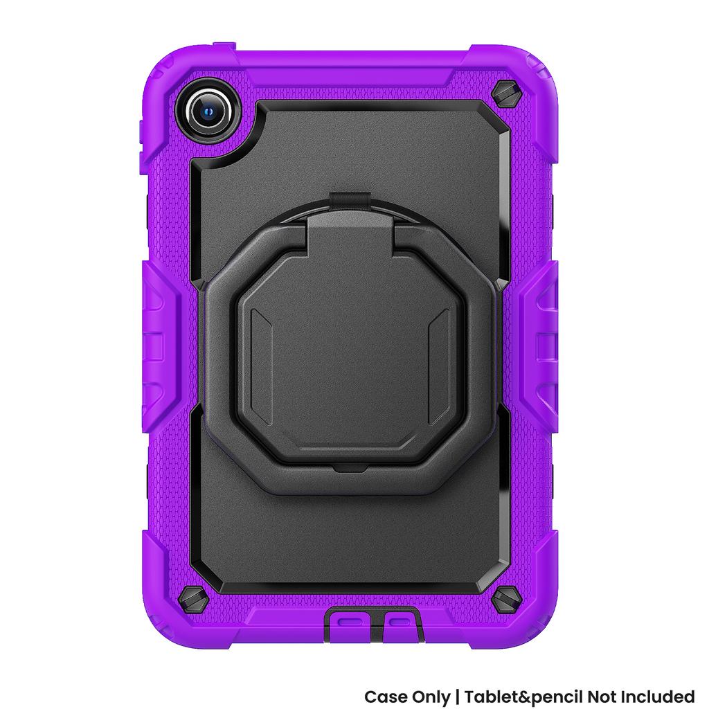 360 Rotating Stand Rugged Case For Poco Pad C1 Redmi Pad 2 SE 9.7 inch Heavy Duty Pull Ring Cover Armor Tablet Cover