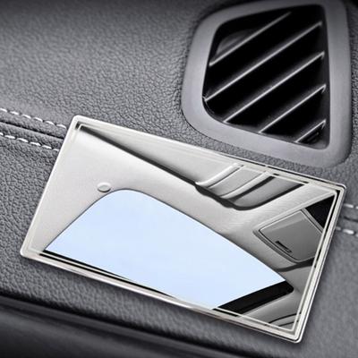Auto Make-up Spiegel Universal Hohe Klarheit Mini Auto Sonnenblende Innen Edelstahl Kosmetikspiegel für Außen