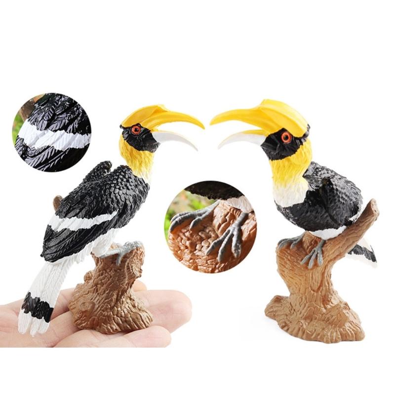 Realistic Toucan Figure Observation Display Static Model Statue Bird Figurine Playhouses Layout Kids Basket Stuffings