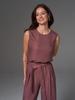 2026 Russian Women's Spring/Summer Sleeveless Solid Color Wide-Leg Pants 2-Piece Set