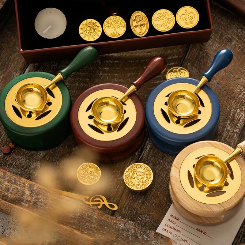 1 Set, Back To School Lacquer Melting Pot, Spoon Wax Melting Tool, Macaron Colored Lacquer Set, Spoon Accessory Tool